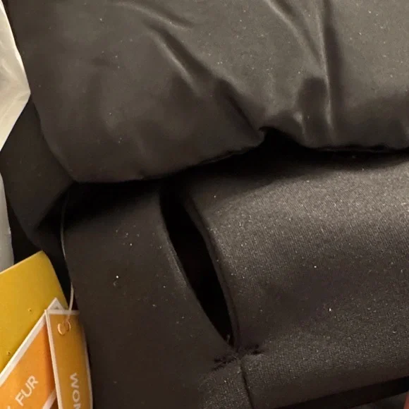 Michael Kors Black Puffer Jacket with Faux Fur Trim - Picture 6 of 8